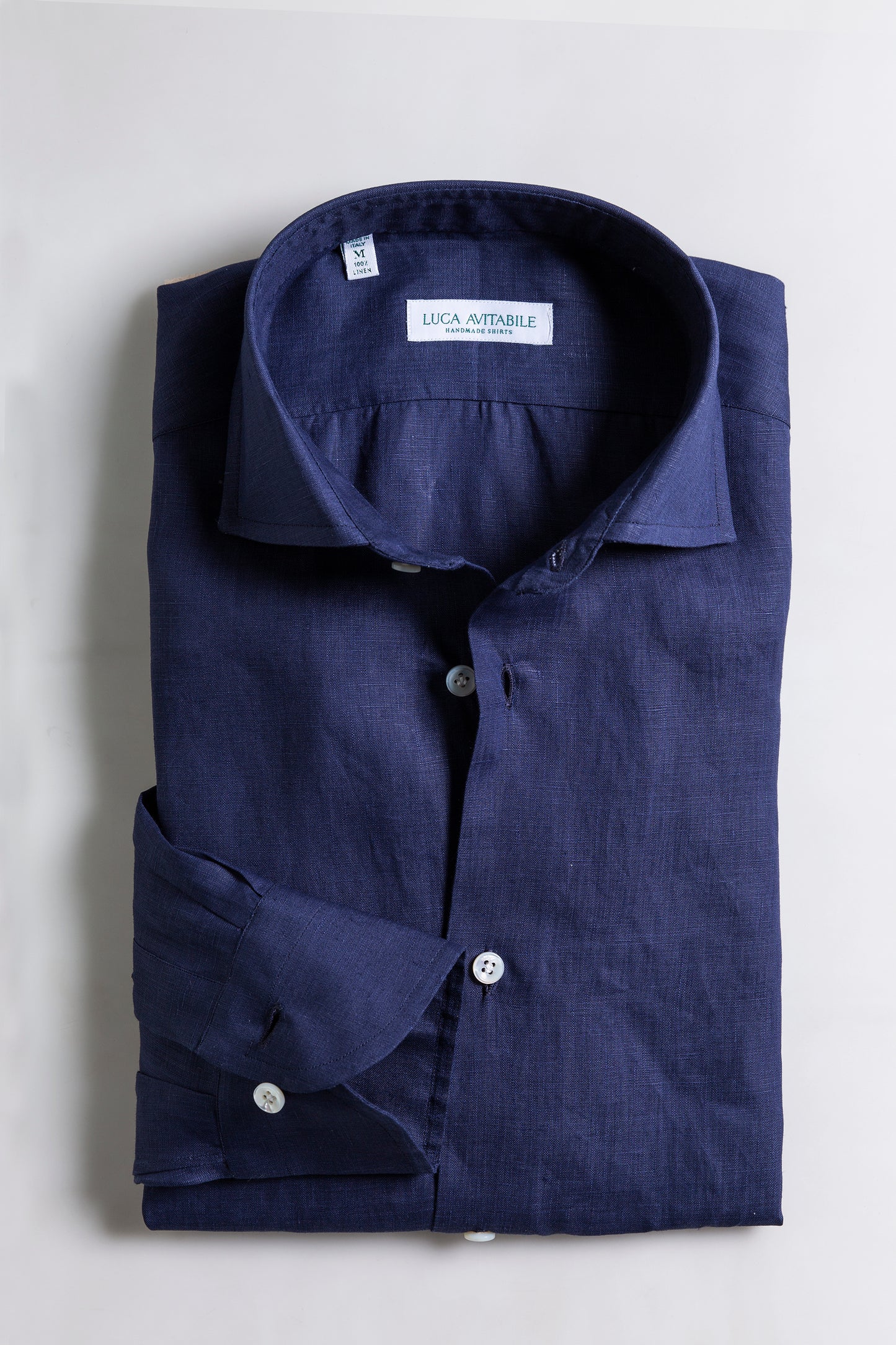 on a dress blue uniform a single service stripe New Primavera - Blue Navy Irish Linen Shirt – Luca Avitabile