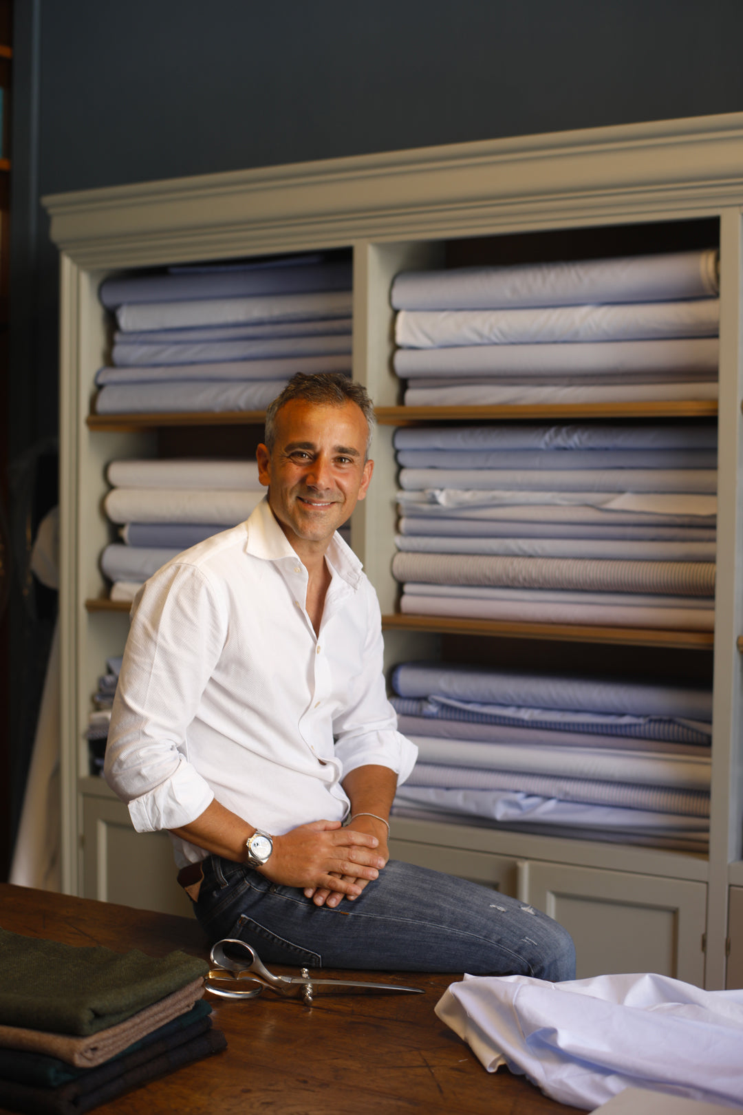 Washed Oxford - White Shirt – Luca Avitabile - Handmade Shirts